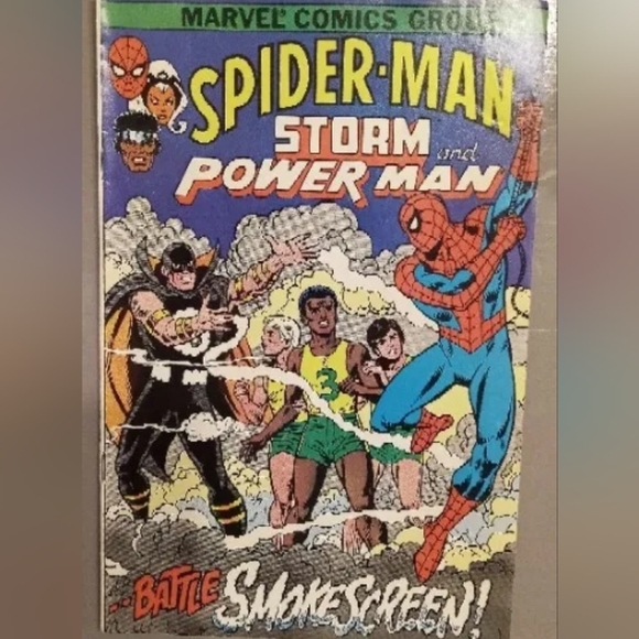 Vintage 1982 & 1996 Spider-Man, Storm & Power Man Battle Smokescreen Comic Books - Picture 2 of 5
